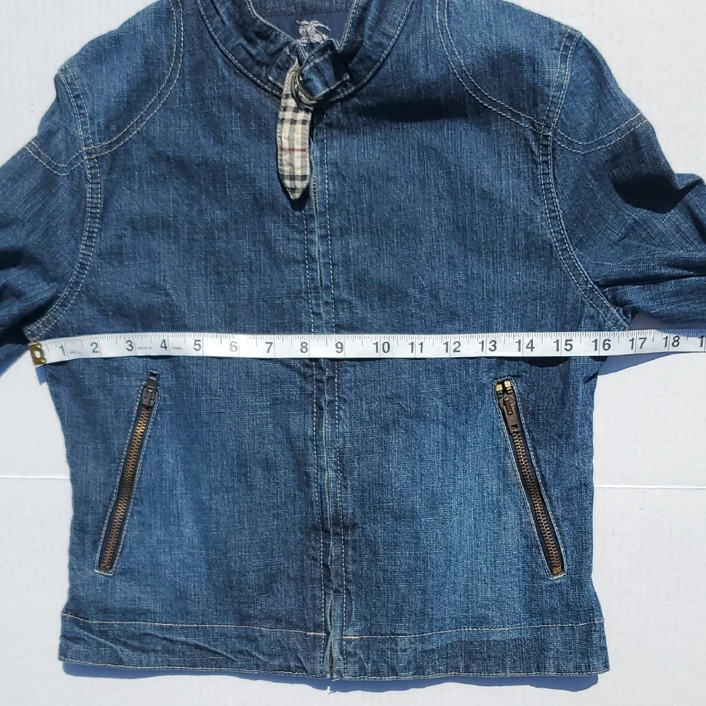 Burberry Girls Blue Denim Jacket Size 12